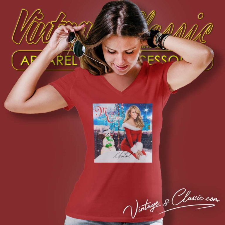 All I Want For Christmas Is You Mariah Carey V Neck TShirt All I Want For Christmas Is You Mariah Carey V Neck TShirt