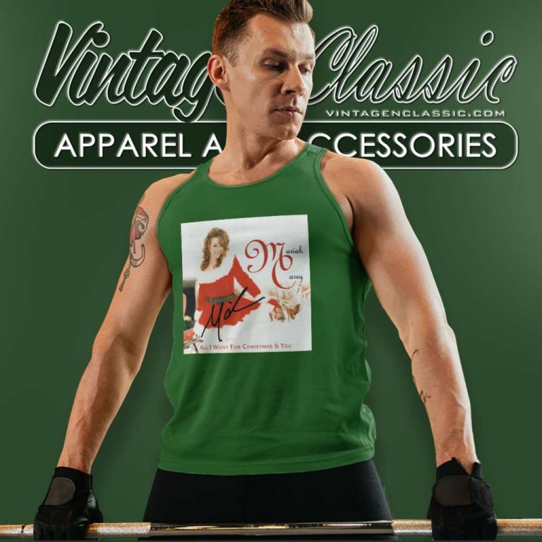 All I Want For Christmas Is You Shirt Mariah Carey Album Cover Tank Top Racerback All I Want For Christmas Is You Shirt Mariah Carey Album Cover Tank Top Racerback