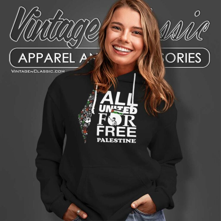 All United For Free Palestine Hoodie All United For Free Palestine Hoodie