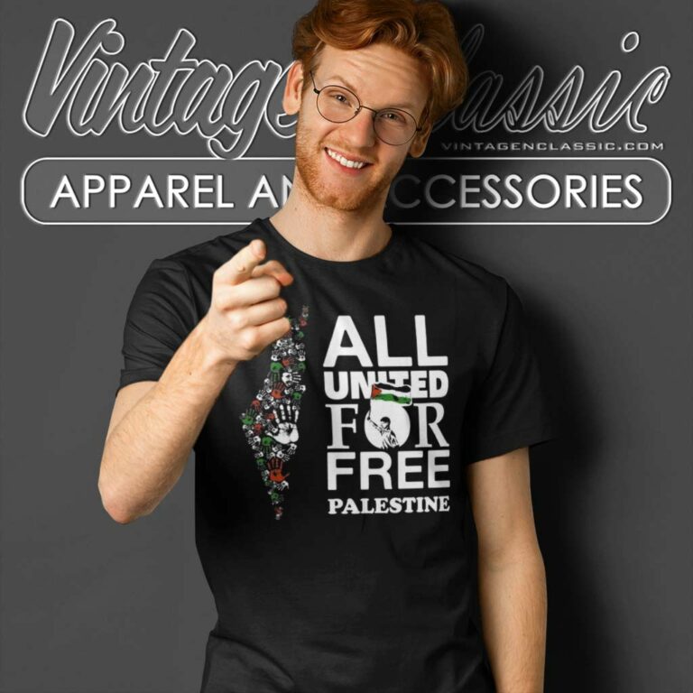 All United For Free Palestine T Shirt All United For Free Palestine T Shirt