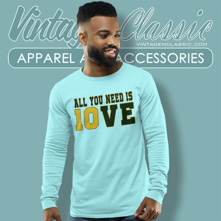 All You Need Is Jordan Love Green Bay Packers Long Sleeve Tee All You Need Is Jordan Love Green Bay Packers Long Sleeve Tee