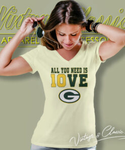 All You Need Is Jordan Love Packers V Neck TShirt