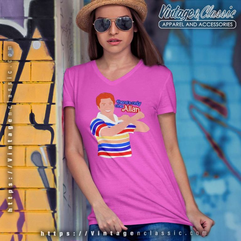 Allan Barbie Allan Barbie Allan Barbie V Neck TShirt Allan Barbie Allan Barbie Allan Barbie V Neck TShirt