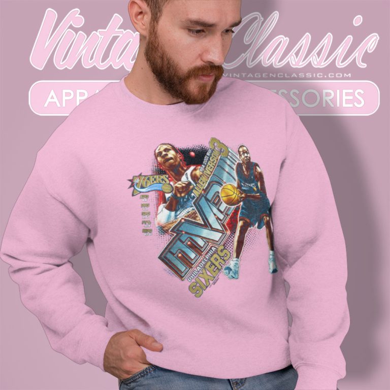 Allen Iverson Nba Mvp Philadelphia 76ers Sixers Basketball Sweatshirt Allen Iverson Nba Mvp Philadelphia 76ers Sixers Basketball Sweatshirt