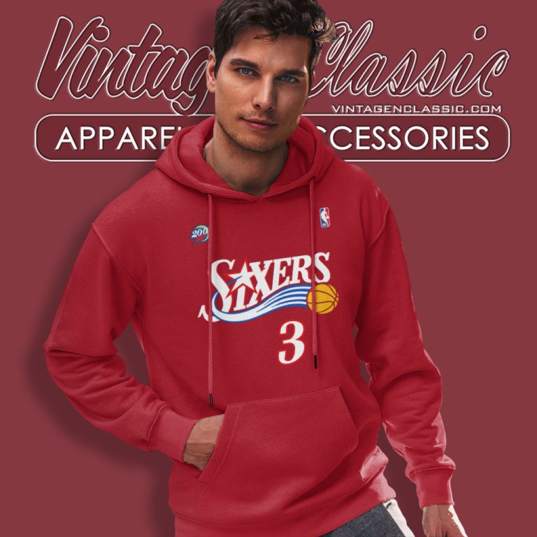 Allen Iverson Philadelphia 76ers Mitchell Ness Hoodie Allen Iverson Philadelphia 76ers Mitchell Ness Hoodie