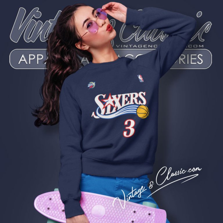 Allen Iverson Philadelphia 76ers Mitchell Ness Sweatshirt Allen Iverson Philadelphia 76ers Mitchell Ness Sweatshirt