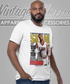 Allen Iverson Philadelphia 76ers Nba Slam Cover T Shirt