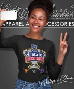 Allstate Sugar Bowl 2024 Texas Longhorns Vs Washington Huskies Matchup Long Sleeve Tee