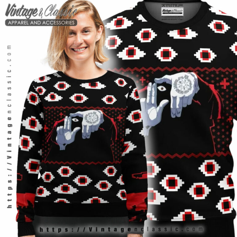 Alucard Eyes Hellsing Ugly Sweater Ugly Sweater shirt Alucard Eyes Hellsing Ugly Sweater Ugly Sweater shirt