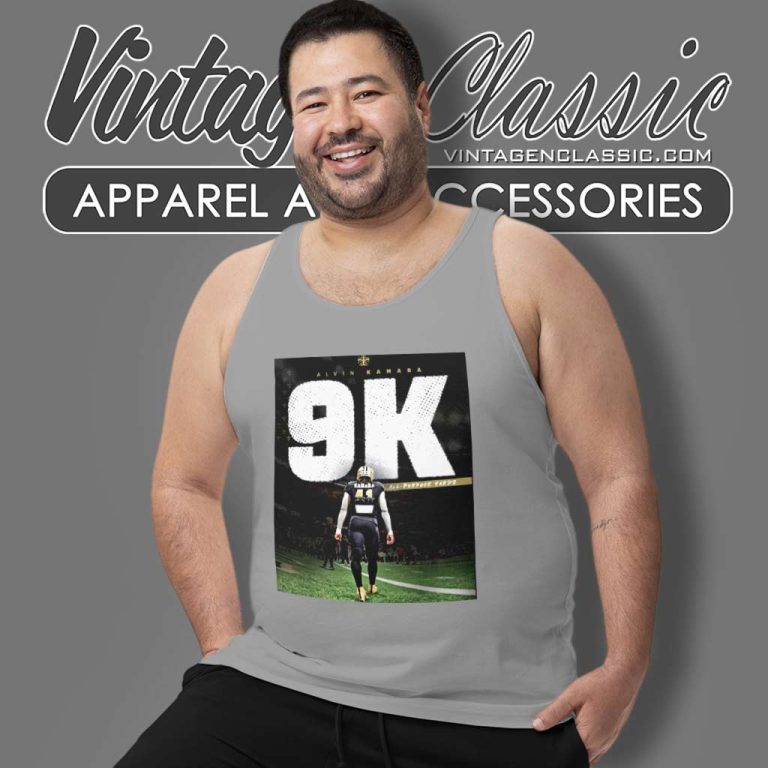 Alvin Kamara New Orleans Saints 9000 All Purpose Yards Tank Top Racerback Alvin Kamara New Orleans Saints 9000 All Purpose Yards Tank Top Racerback