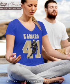 Alvin Kamara New Orleans Saints Highland Shirt 5 Alvin Kamara New Orleans Saints Highland V Neck TShirt