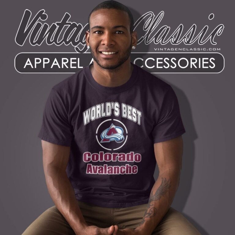 Amazing Worlds Best Dad Colorado Avalanche T Shirt Amazing Worlds Best Dad Colorado Avalanche T Shirt