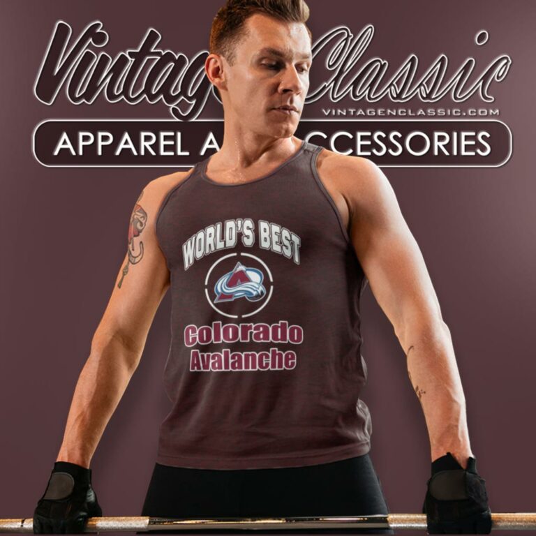 Amazing Worlds Best Dad Colorado Avalanche Tank Top Racerback Amazing Worlds Best Dad Colorado Avalanche Tank Top Racerback