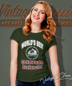 Amazing Worlds Best Dad Colorado Avalanche Women T Shirt