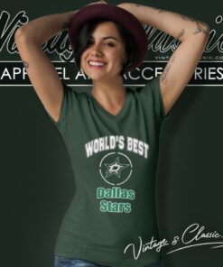 Amazing Worlds Best Dad Dallas Stars V Neck TShirt