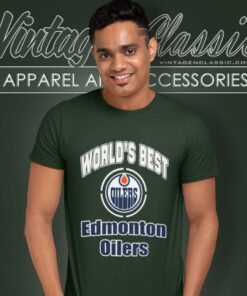 Amazing Worlds Best Dad Edmonton Oilers T Shirt