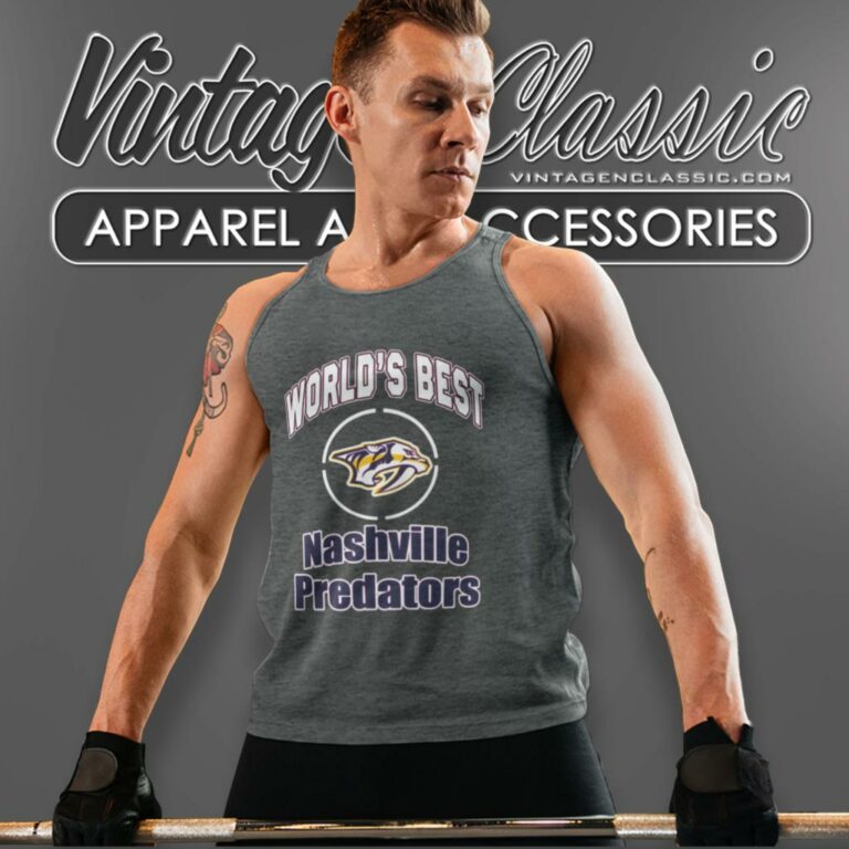 Amazing Worlds Best Dad Nashville Predators Tank Top Racerback Amazing Worlds Best Dad Nashville Predators Tank Top Racerback