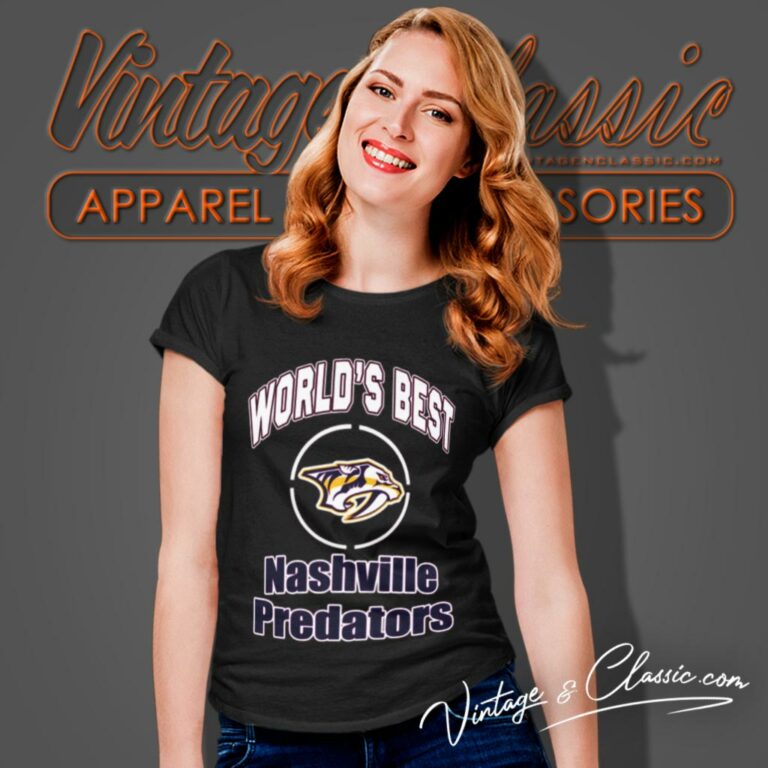 Amazing Worlds Best Dad Nashville Predators Women T Shirt Amazing Worlds Best Dad Nashville Predators Women T Shirt