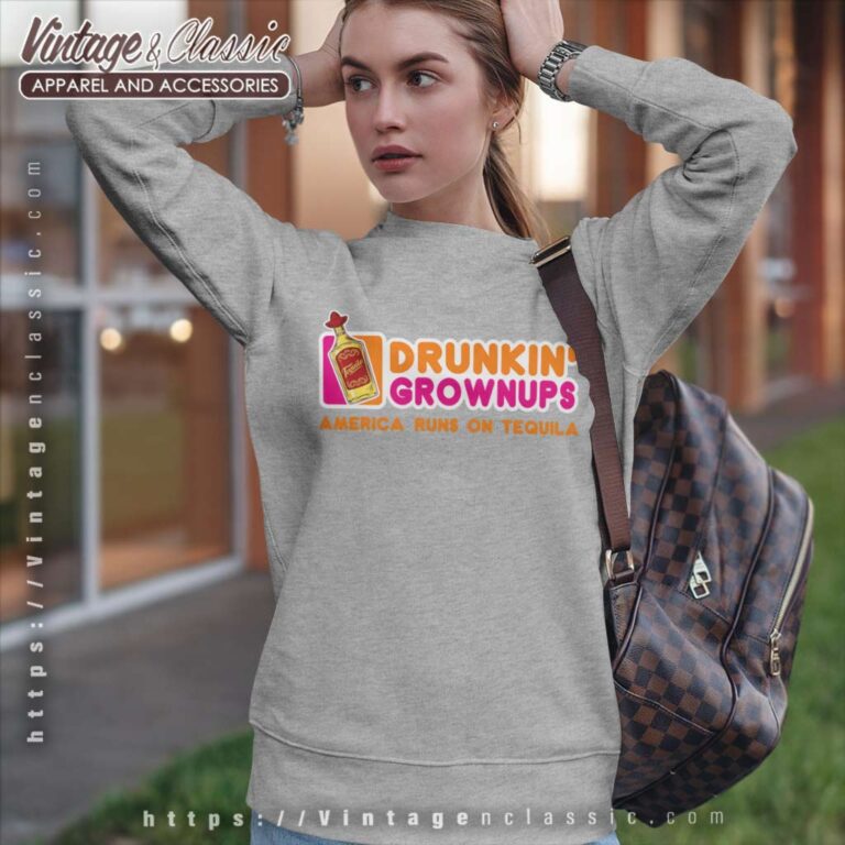 America Runs On Tequila Sweatshirt America Runs On Tequila Sweatshirt