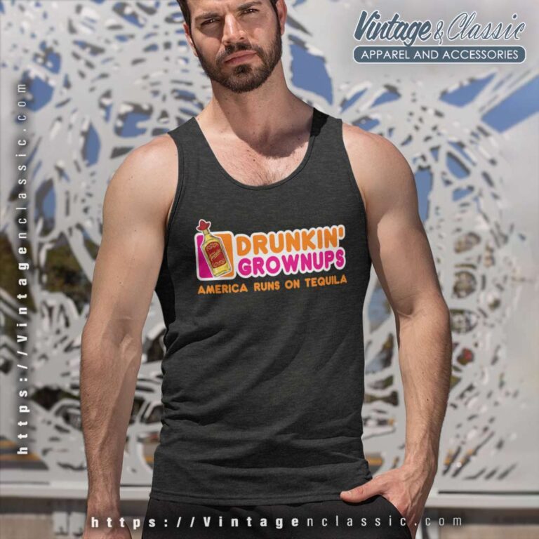 America Runs On Tequila Tank Top Racerback America Runs On Tequila Tank Top Racerback