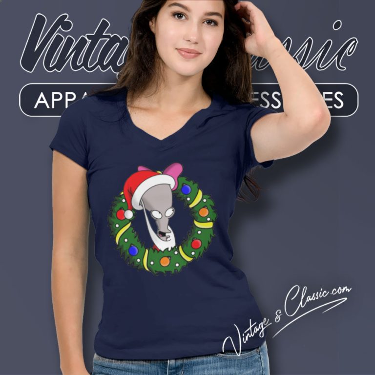 American Dad Christmas V Neck TShirt American Dad Christmas V Neck TShirt