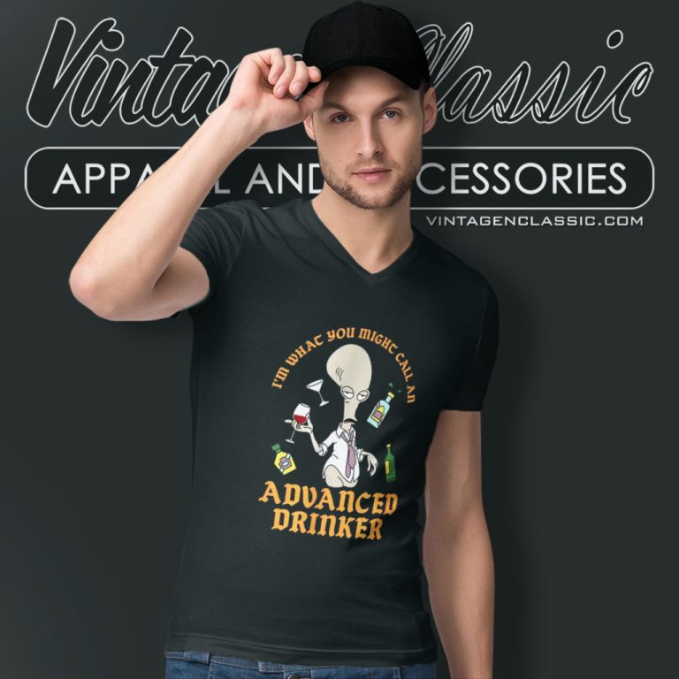 American Dad Shirt Advanced Drinker V Neck TShirt American Dad Shirt Advanced Drinker V Neck TShirt