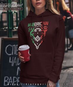 American Fighter Firefighter Gift Hoodie