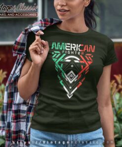American Fighter Firefighter Gift Women TShirt