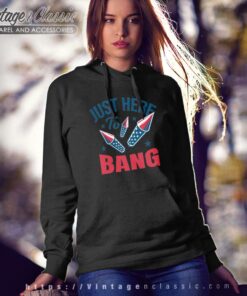 American Fireworks Sparkler Just Here To Bang Hoodie