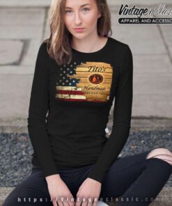 American Flag Titos Handmade Vodka Long Sleeve Tee