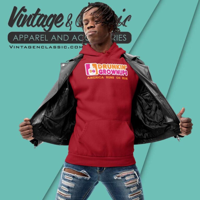 American Runs On Rum Hoodie American Runs On Rum Hoodie