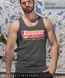 American Runs On Rum Tank Top Racerback