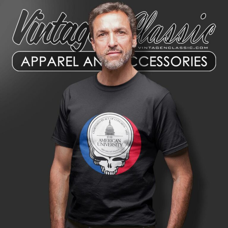 American University Grateful Dead Steal Your Face T Shirt American University Grateful Dead Steal Your Face T Shirt