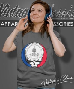 American University Grateful Dead Steal Your Face Shirt 6 American University Grateful Dead Steal Your Face Women T Shirt