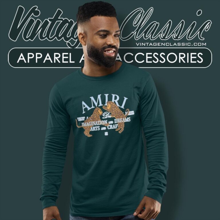 Amiri Arts District Leopard Print Long Sleeve Tee Amiri Arts District Leopard Print Long Sleeve Tee