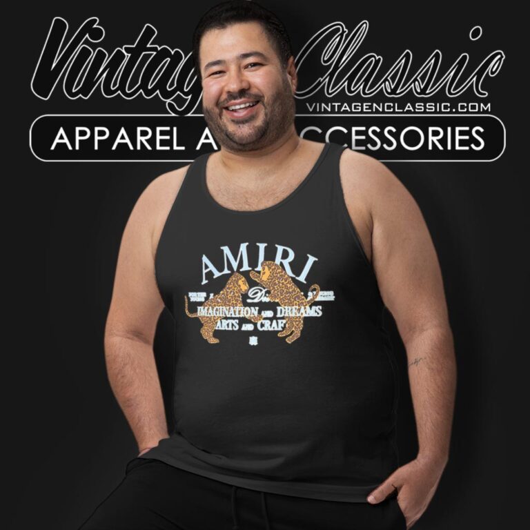 Amiri Arts District Leopard Print Tank Top Racerback Amiri Arts District Leopard Print Tank Top Racerback