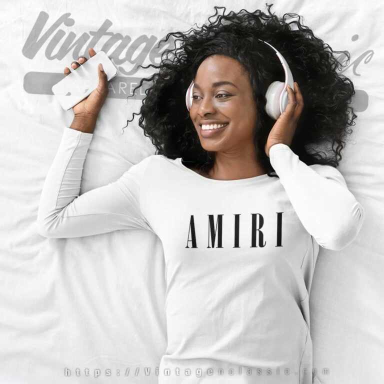 Amiri Big Logo Long Sleeve Tee Amiri Big Logo Long Sleeve Tee