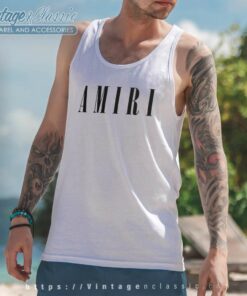Amiri Big Logo Tank Top Racerback