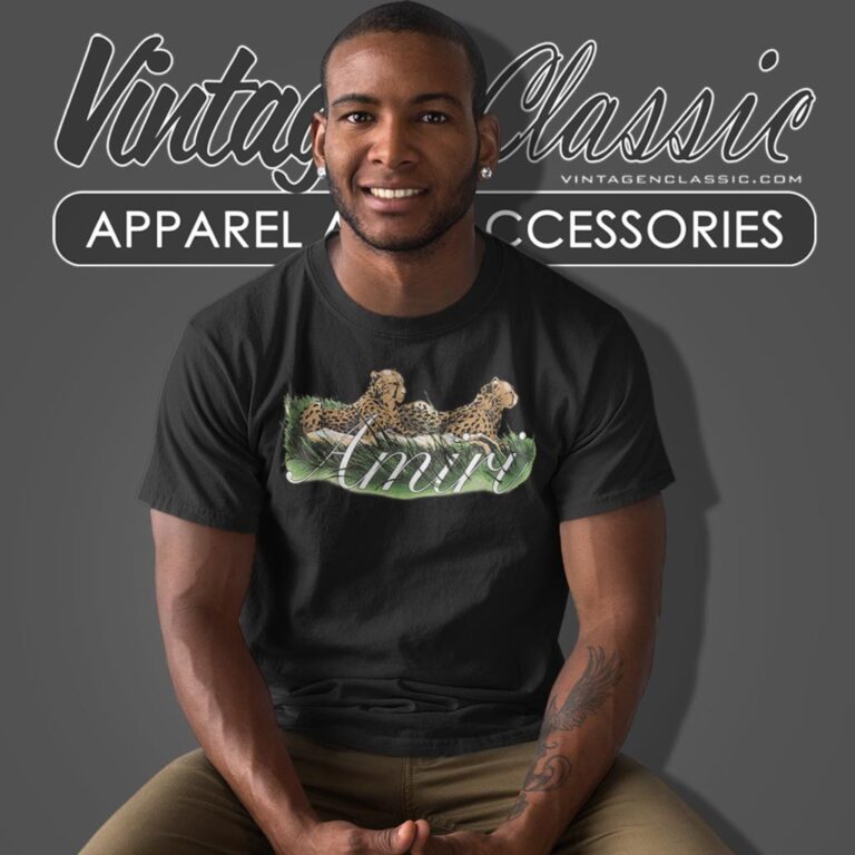 Amiri Cheetah Logo T Shirt Amiri Cheetah Logo T Shirt