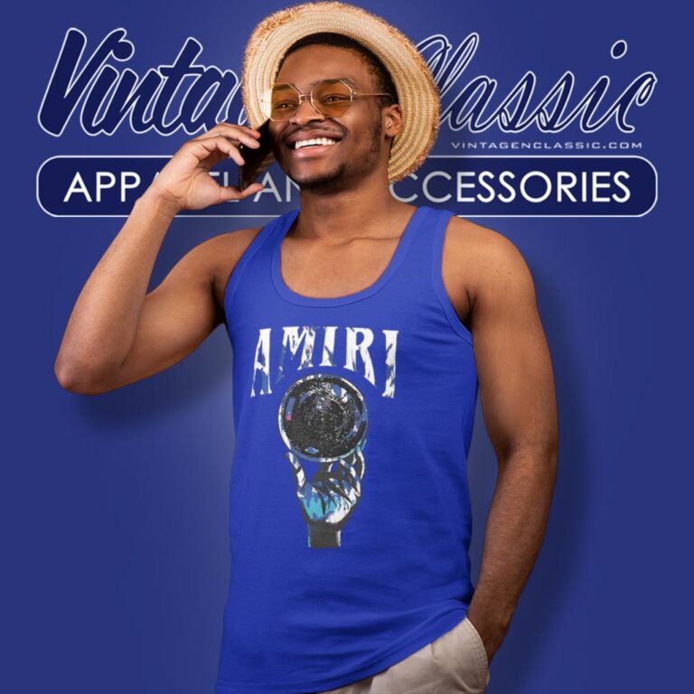 Amiri Crystal Ball Logo Tank Top Racerback Amiri Crystal Ball Logo Tank Top Racerback