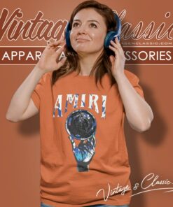 Amiri Crystal Ball Logo Women T Shirt