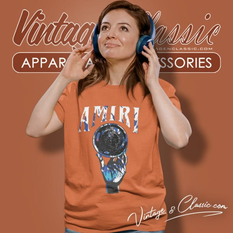 Amiri Crystal Ball Logo Women T Shirt Amiri Crystal Ball Logo Women T Shirt