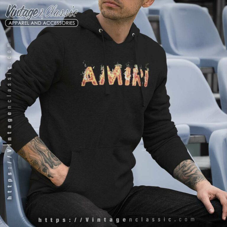Amiri Flame Logo Hoodie Amiri Flame Logo Hoodie