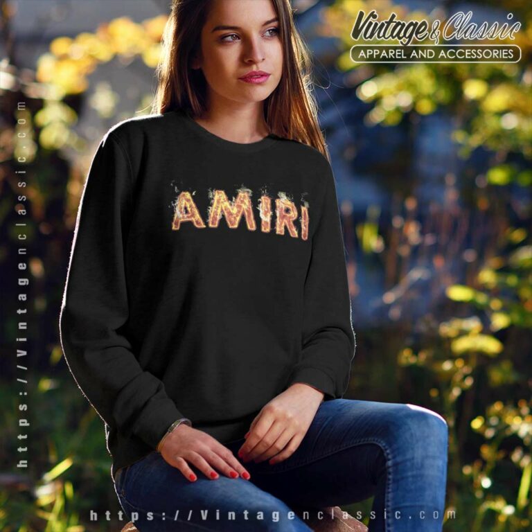 Amiri Flame Logo Sweatshirt Amiri Flame Logo Sweatshirt