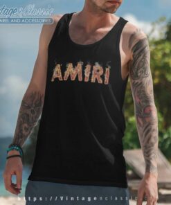 Amiri Flame Logo Tank Top Racerback
