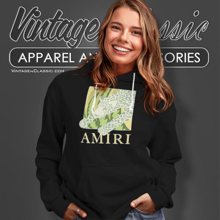 Amiri Leopard Logo Hoodie Amiri Leopard Logo Hoodie