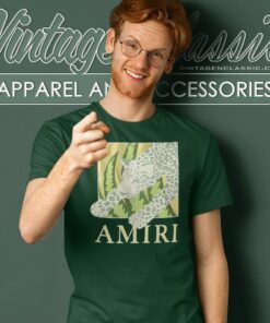 Amiri Leopard Logo T Shirt
