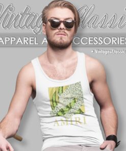 Amiri Leopard Logo Tank Top Racerback