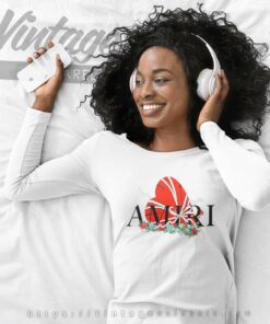 Amiri Logo Broken Heart Long Sleeve Tee