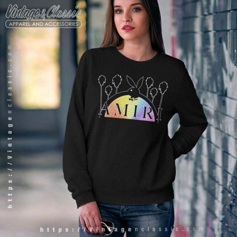 Amiri Playboy Rainbow Sweatshirt Amiri Playboy Rainbow Sweatshirt